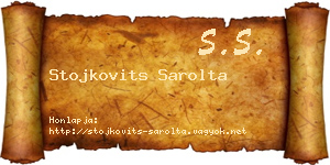 Stojkovits Sarolta névjegykártya